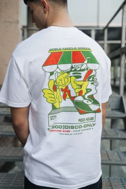 Gordos Pizzeria World Famous Gordos 'Nice By The Slice' Tee - White
