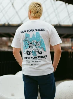 Gordos Pizzeria World Famous Gordos 'NYC Slices' Tee - White