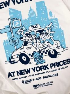 Gordos Pizzeria World Famous Gordos 'NYC Slices' Tee - White