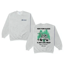 Gordos Pizzeria World Famous Gordos 'NYC Slices' Washed Sweater - Grey