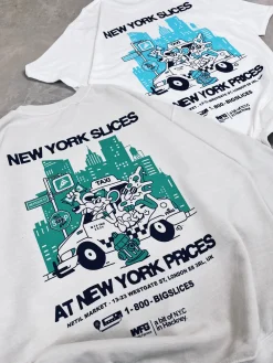 Gordos Pizzeria World Famous Gordos 'NYC Slices' Washed Sweater - Grey