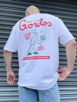 Gordos Pizzeria World Famous Gordos x Hephee 'World Famous' Tee - White