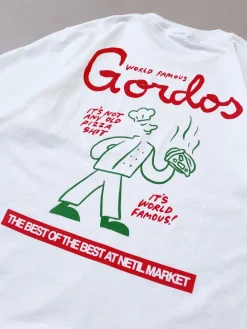 Gordos Pizzeria World Famous Gordos x Hephee 'World Famous' Tee - White